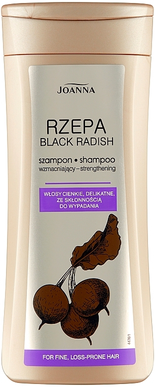 Укрепляющий шампунь для тонких волос - Joanna Black Radish Hair Shampoo