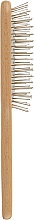 Щітка для волосся, 4889, з темним дерев'яним корпусом - Top Choice — фото N3