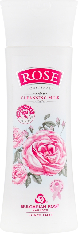 Молочко з трояндовою олією для зняття макіяжу  - Bulgarska Rosa Rose Original Clearsing Milk — фото N1