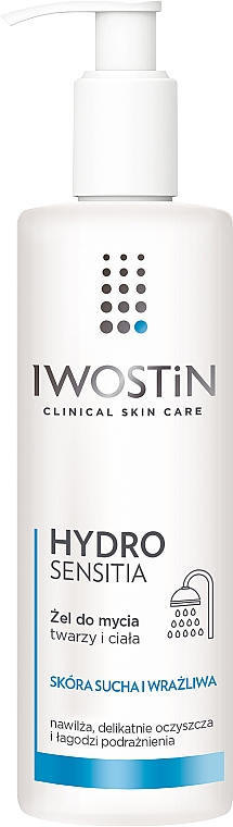 Гель для миття обличчя й тіла - Iwostin Hydro Sensitia Gel For Face And Body Washing — фото N1