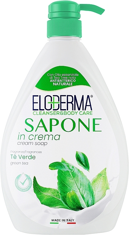 Мыло для тела и рук с экстрактом зеленого чая - Eloderma Liquid Soap  — фото N1