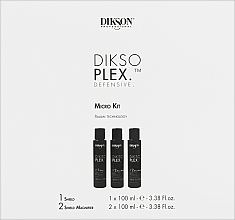 Парфумерія, косметика Професійний набір по догляду за волоссям  - Dikson Dikso Plex (shield/100ml + hair/cr/2x100ml)