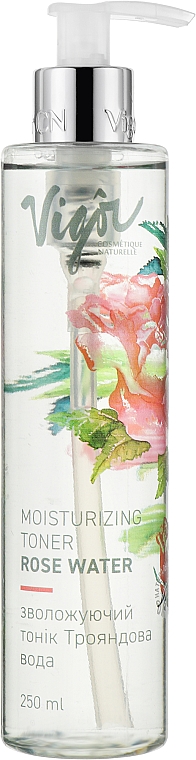 Тоник увлажняющий "Розовая вода" - Vigor Cosmetique Naturelle — фото N3