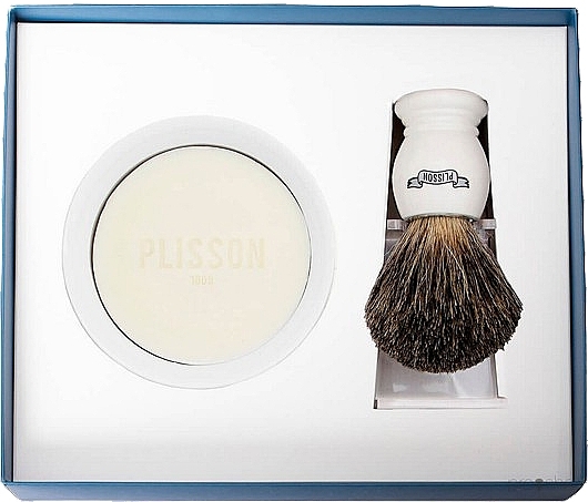 Набор для бритья, белый - Plisson Plisson Fibre Initiation Set — фото N1
