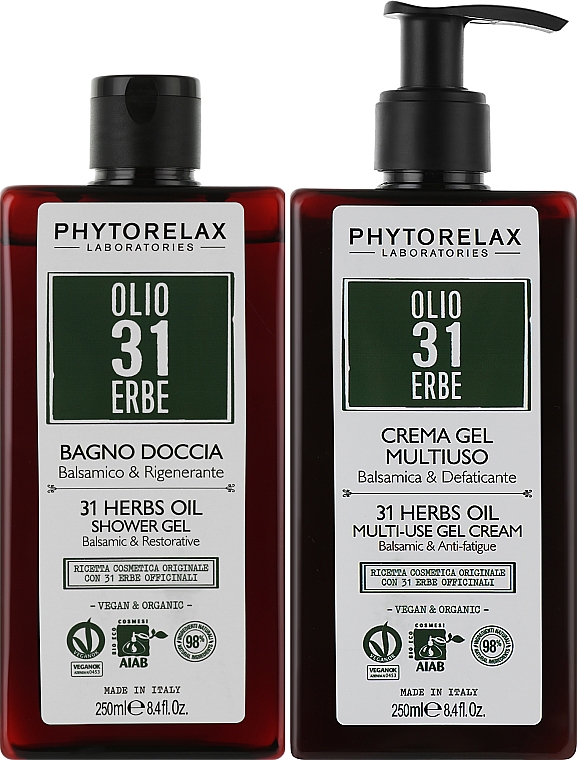 Набор - Phytorelax Laboratories 31 Herbs (sh/gel/250ml + b/lotl/250ml) — фото N2