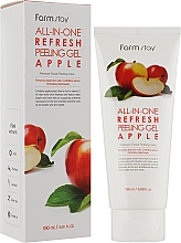 Яблучна пілінг-скатка для обличчя - FarmStay All-In-One Whitening Peeling Gel Cream Apple — фото N2