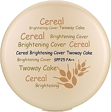 Рисова пудра зі змінним блоком - Enough Cereal Brightening Cover Two Way Cake SPF 25 PA++ Refill — фото N2