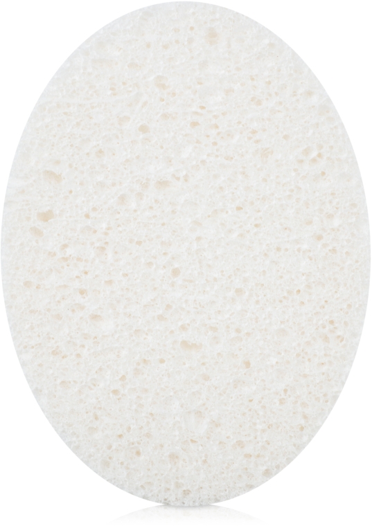Спонж для умивання "Овал", SP-501, 7,5 х 10,5 см., білий - Silver Style — фото N1