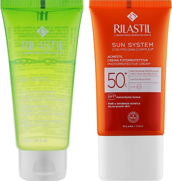 Набір - Rilastil Acne Summer Kit (gel/50ml + cr/40ml) — фото N2