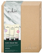 Духи, Парфюмерия, косметика Набор кремов для рук - Sukin Nourishing Hand Cream Trio Gift Pack (h/cr/3x50ml)