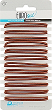 Парфумерія, косметика Резинки для волосся, 24 шт., 00634, коричневі - Eurostil