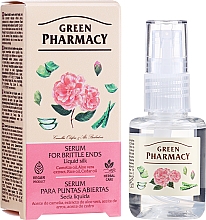 Духи, Парфюмерия, косметика Сыворотка-шелк для волос - Green Pharmacy Liquid Silk Serum For Brittle Ends
