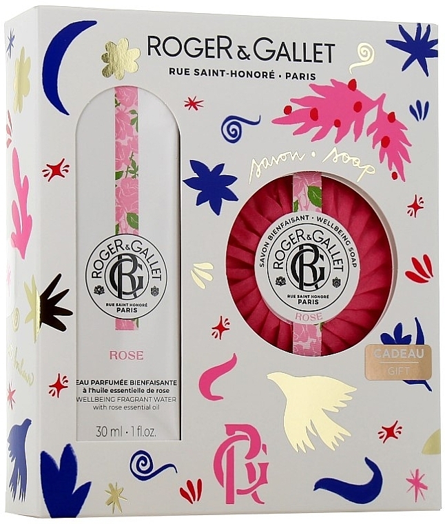 Roger&Gallet Rose - Набір (fr/water/30ml + soap/100g) — фото N1