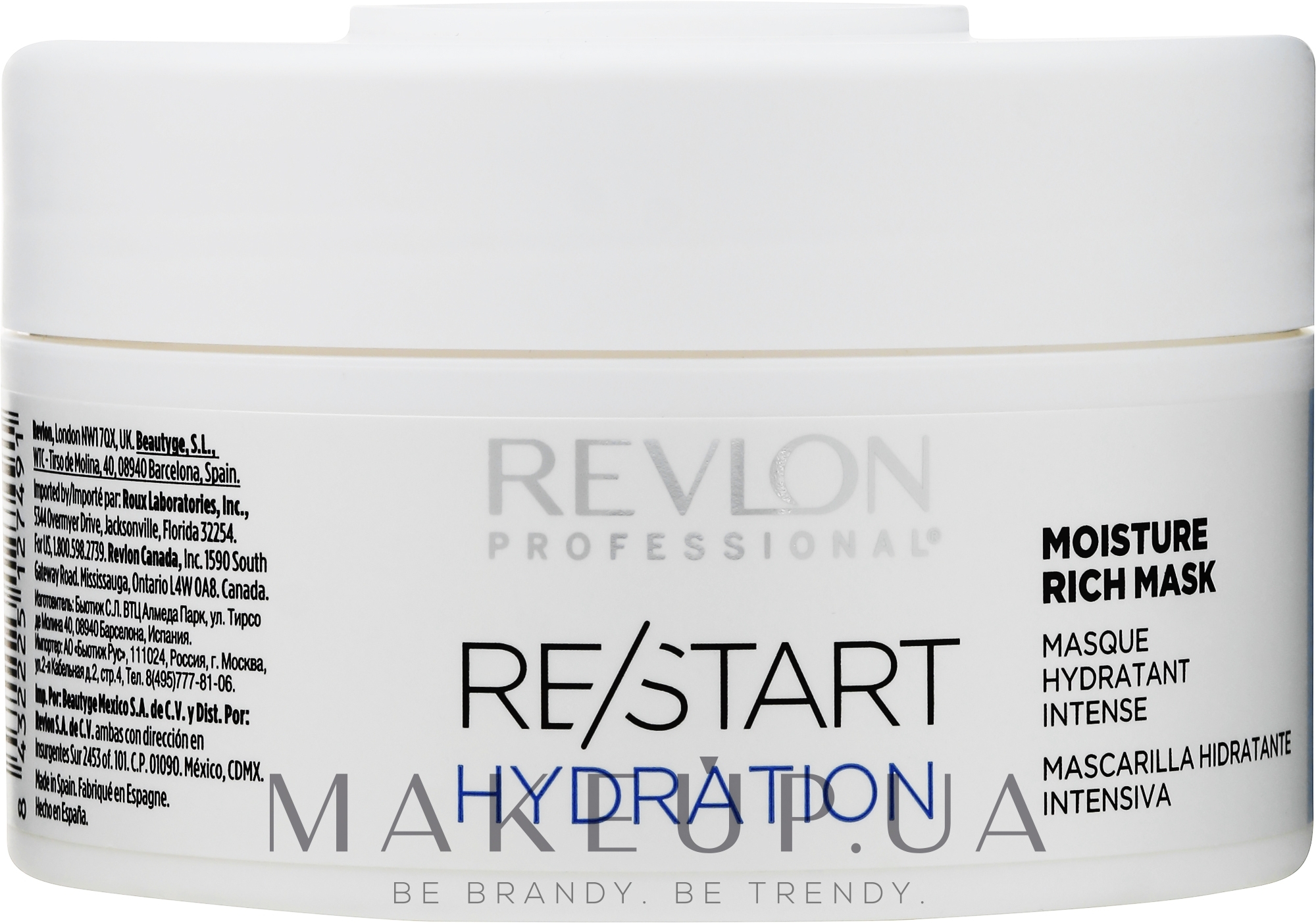 Маска для зволоження волосся - Revlon Professional Restart Hydration Moisture Rich Mask — фото 200ml