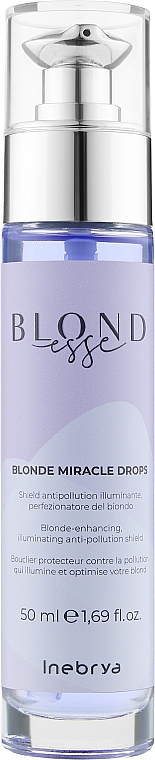 Сыворотка-капли для волос с кокосовым маслом - Inebrya Blondesse Blonde Miracle Drops