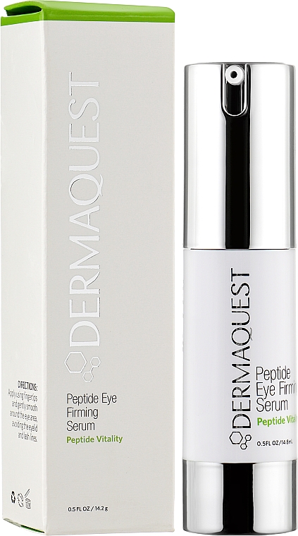 Пептидний коректор мімічних зморщок навколо очей - Dermaquest Peptide Vitality Peptide Eye Firming Serum — фото N2