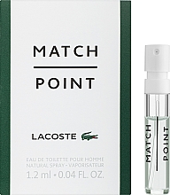 Парфумерія, косметика Lacoste Match Point - Туалетна вода (пробник)