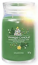Духи, Парфюмерия, косметика Ароматическая свеча в банке "Shimmering Christmas Tree", 2 фитиля - Yankee Candle Singnature