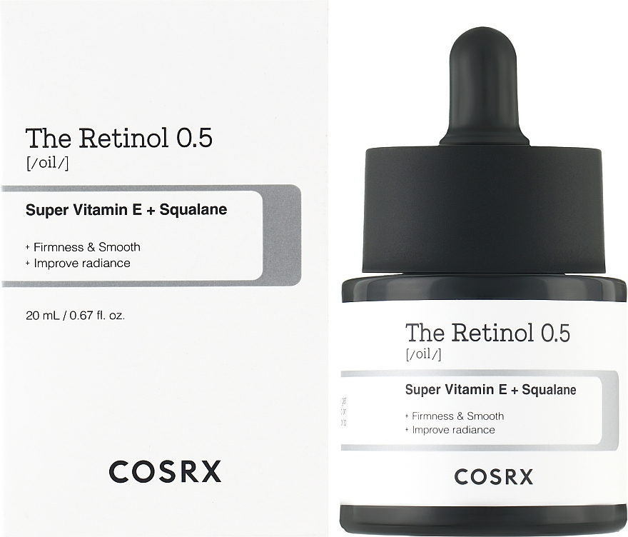Антивозрастная сыворотка для лица с ретинолом 0,5% - Cosrx The Retinol 0.5 Super Vitamin E + Squalane — фото N2