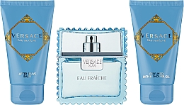 Versace Man Eau Fraiche - Набір (edt/50ml + sh/gel/50ml + ash/b/50ml) — фото N3