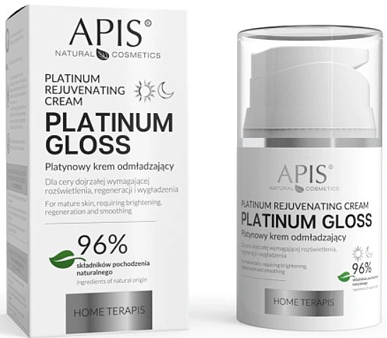 Омолаживающий крем для лица - APIS Professional Platinum Gloss — фото N1