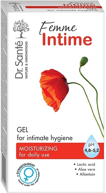 Увлажняющий гель для интимной гигиены - Dr. Sante Femme Intime — фото N2