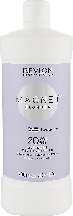 Крем-пероксид с добавлением масла 20 Vol. 6% - Revlon Professional Magnet Blondes Ultimate Oil Developer — фото N2