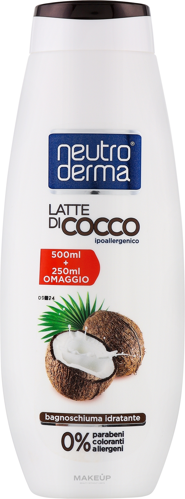 Гель-піна для ванни з кокосовим молоком - Neutro Derma — фото 750ml
