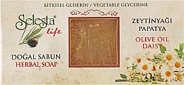 Парфумерія, косметика Гліцеринове мило "Ромашка і оливкова олія" - Selesta Life Glycerine Herbal Soap