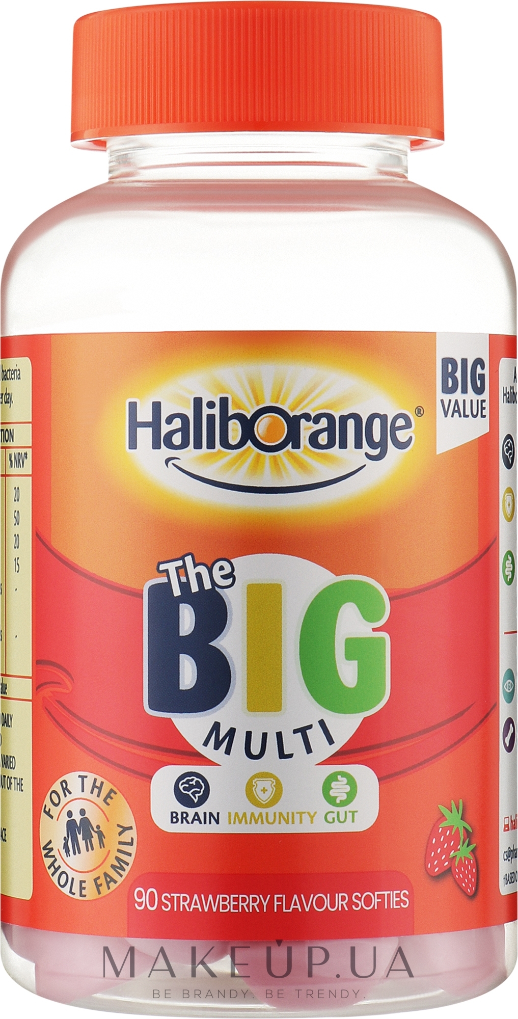 Мультивітаміни та пробіотики дітям від 3-х років - Haliborange The Bif Multi Strawberry — фото 90шт
