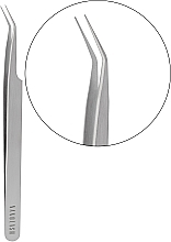 Парфумерія, косметика Пінцет для накладних вій, вигнутий - Nanolash Eyelash Tweezers Curved