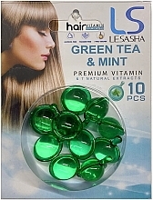 Тайские капсулы для волос с зеленым чаем и мятой - Lesasha Hair Serum Vitamin Green Tea & Mint — фото N1