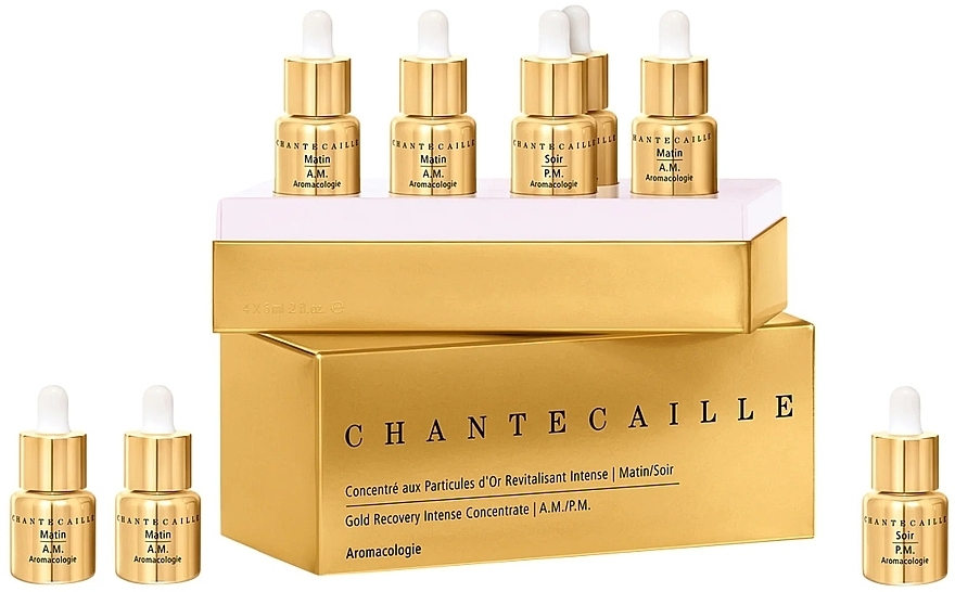 Набор дневных и ночных сывороток для лица - Chantecaille Gold Recovery Intense Concentrate A.M./P.M. — фото N1