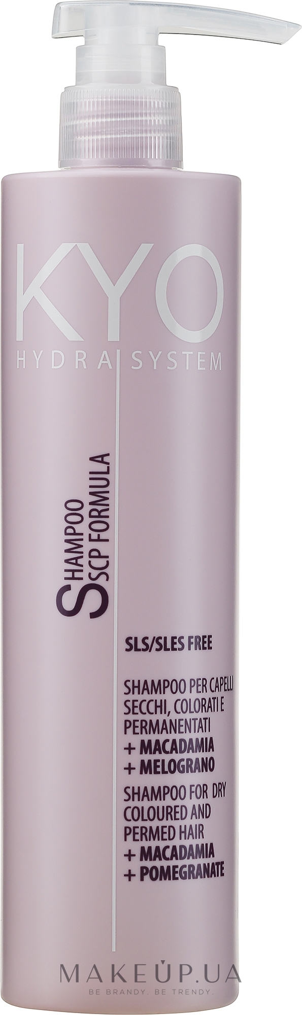 Шампунь для сухих окрашенных волос - Kyo Hydra System Shampoo For Dry Coloured And Permed Hair — фото 500ml