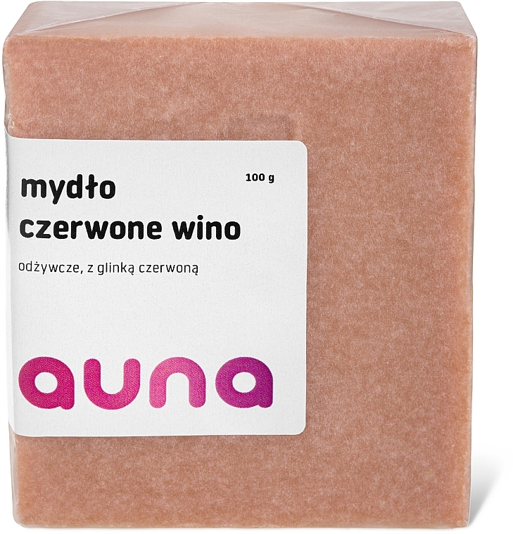 Мило "Червоне вино" - Auna Red Wine Soap — фото N1