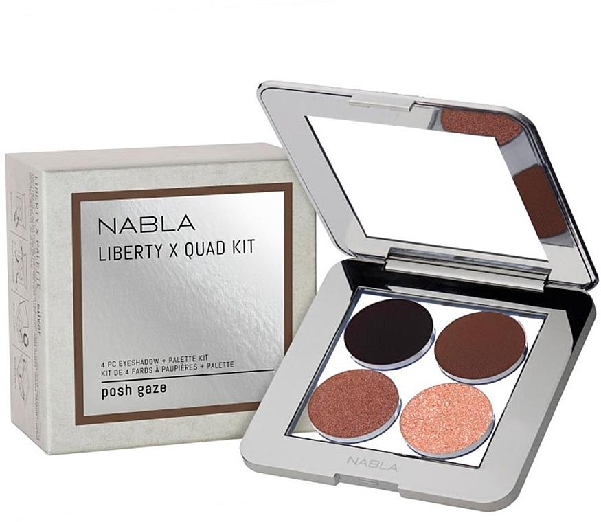 Палетка теней для век - Nabla Liberty X Quad Kit Eyeshadow Palette — фото N1