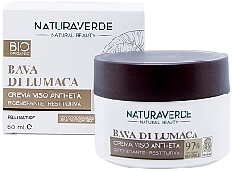 Антивозрастной крем для лица - Naturaverde Bio Regenerating Restoring Anti-Ageing Face Cream — фото N2