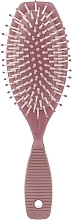 Щітка масажна 10 рядів, рожева - Titania — фото N1