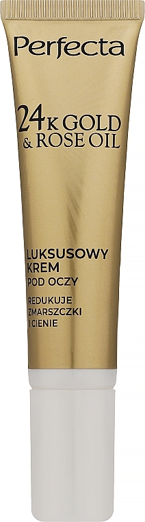Крем для повік від зморщок - Perfecta 24k Gold & Rose Oil Anti-Wrincle Eye Cream — фото N1