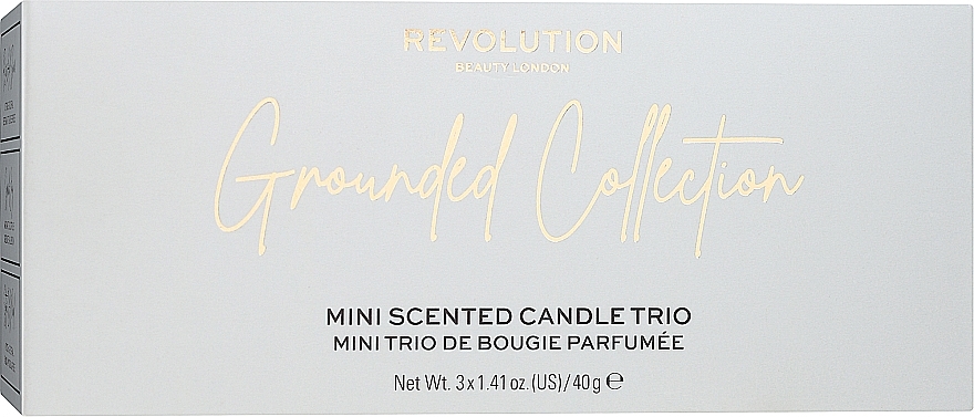 Набор - Makeup Revolution Grounded Mini Candle Gift Set (3x40g) — фото N1