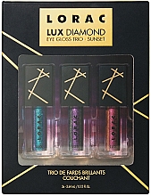 Духи, Парфюмерия, косметика Набор блесков для век - Lorac Lux Diamond Eye Gloss Trio (eye/gloss/3*3.64ml)