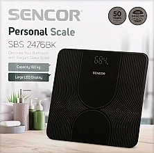 Весы напольные, черные - Sencor SBS 2476BK — фото N1