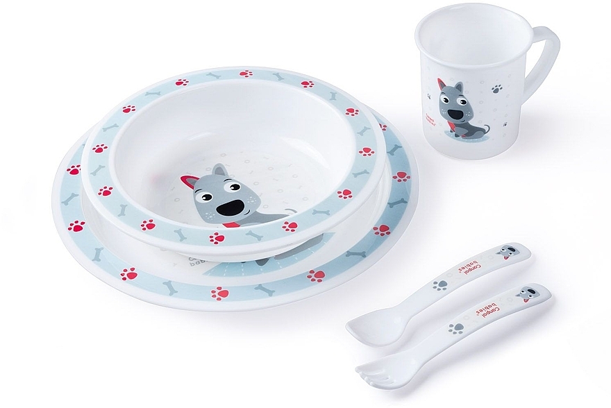 Набор посуды пластиковый столовый - Canpol Babies Cute Animals 4/401 — фото N2