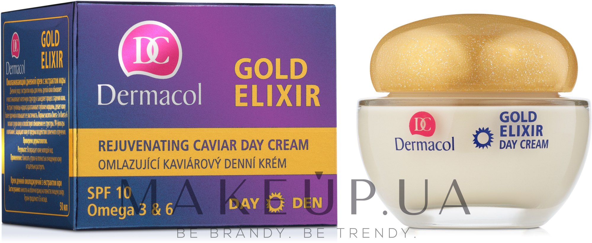 Крем денний омолоджуючий - Dermacol Gold Elixir Rejuvenating Caviar Day Cream — фото 50ml