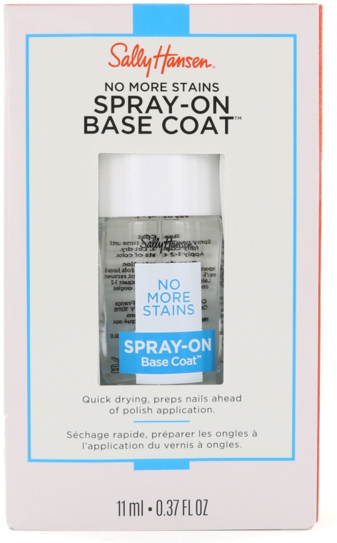 Базове покриття для нігтів - Sally Hansen No More Stains Spray-On Base Coat — фото N1