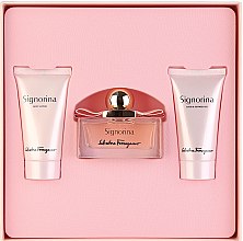 Парфумерія, косметика Salvatore Ferragamo Signorina - Набір (edp/50ml + b/lot/50ml + sh/gel/50ml)