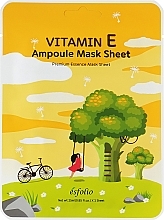 Парфумерія, косметика Зволожувальна тканинна маска для обличчя з вітаміном Е - Esfolio Vitamin E Ampoule Mask Sheet