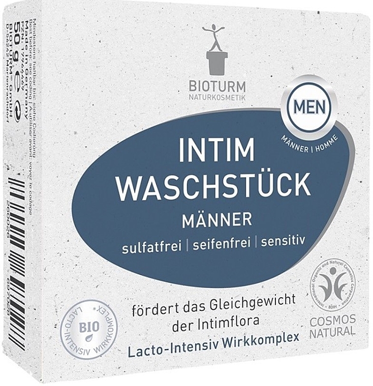 Мыло для интимной гигиены для мужчин - Bioturm Men Intimate Solid Cleanser No. 142 — фото N1