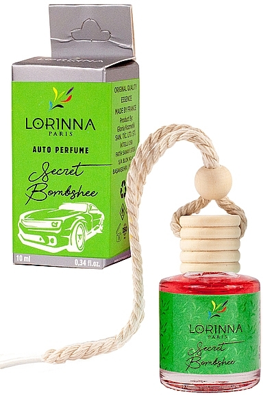 Ароматизатор для автомобіля - Lorinna Paris Secret Bombshell Auto Perfume — фото N1