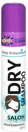 Сухой шампунь для брюнеток - Ronney Professional Dry Shampoo Deep Brown & Dark